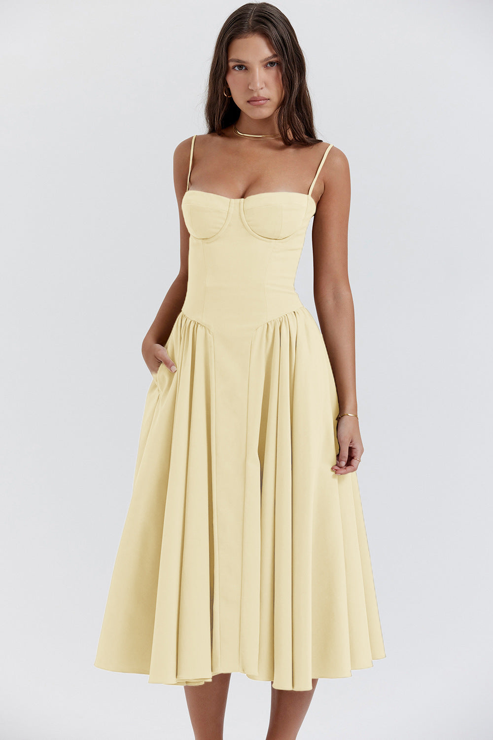 Ruby - Vintage Charm Midi Dress