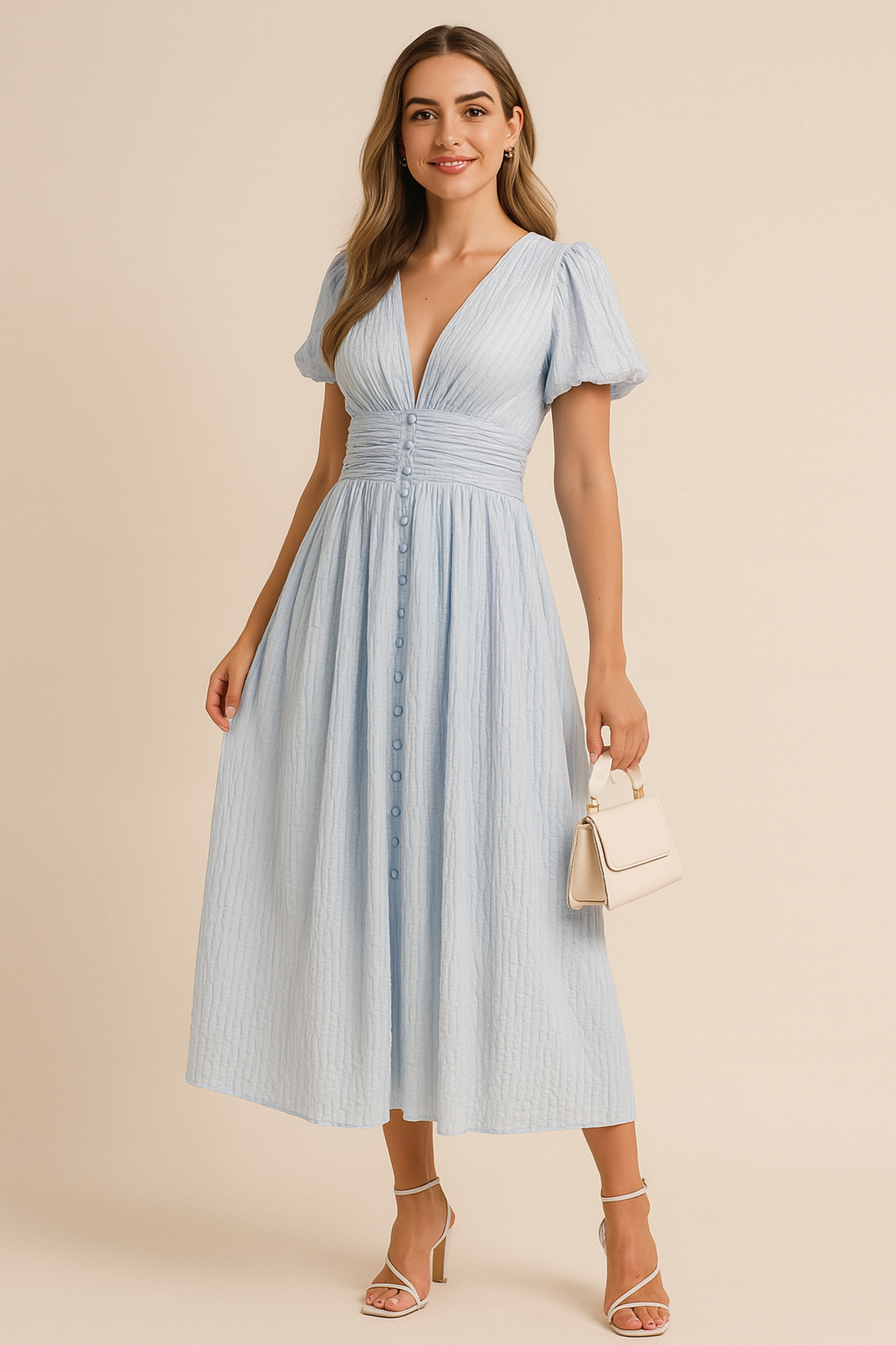 Althea – Delicate Bloom Midi Dress