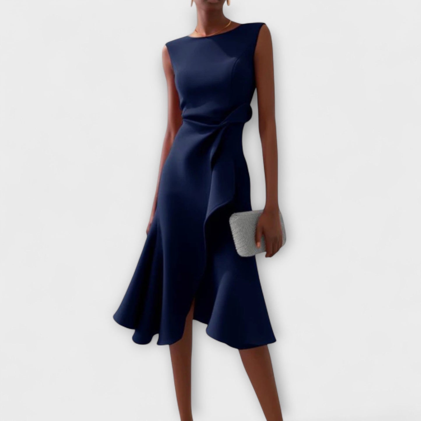 LUCIA | Draped Asymmetric Midi