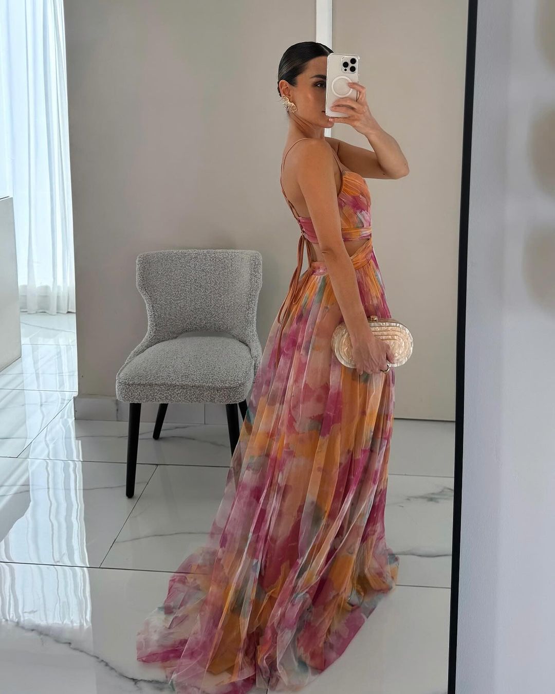 GISELLA - ENCHANTING FLORAL PRINT MAXI DRESS