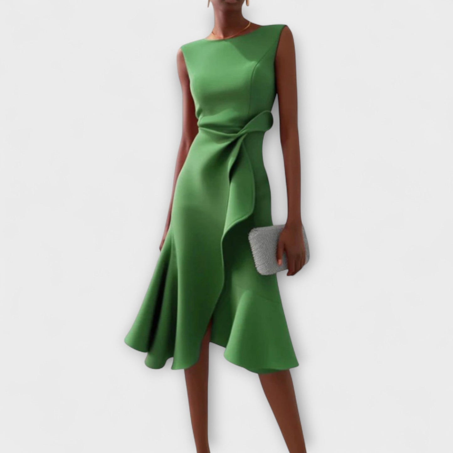 LUCIA | Draped Asymmetric Midi