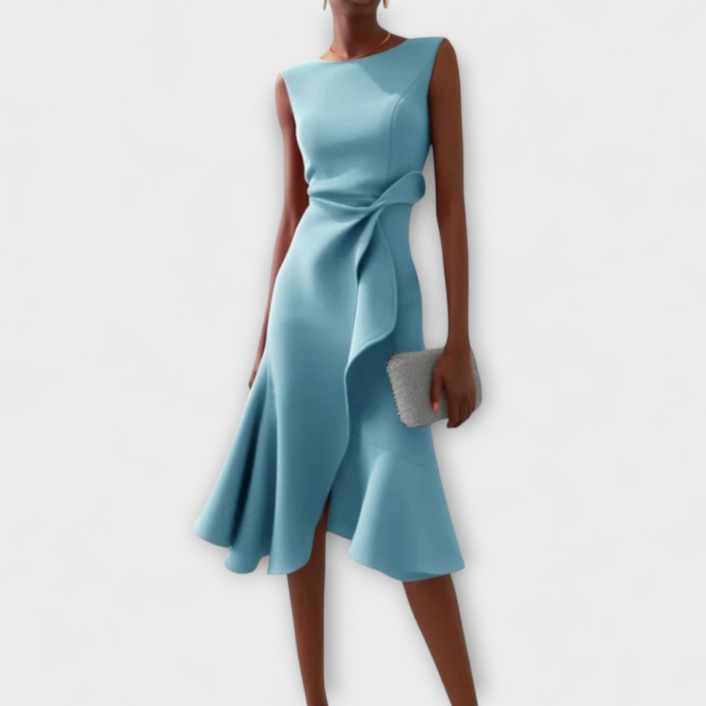 LUCIA | Draped Asymmetric Midi