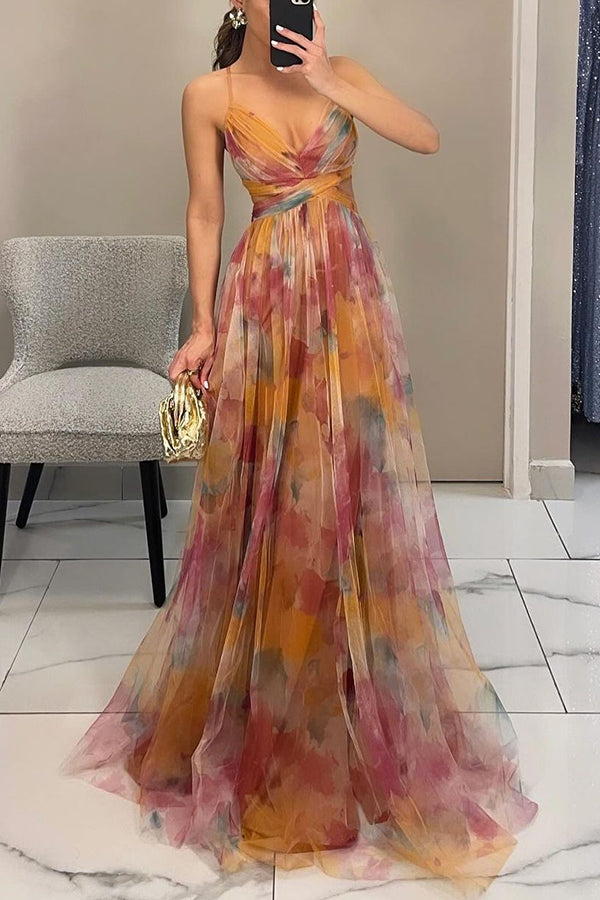 GISELLA - ENCHANTING FLORAL PRINT MAXI DRESS