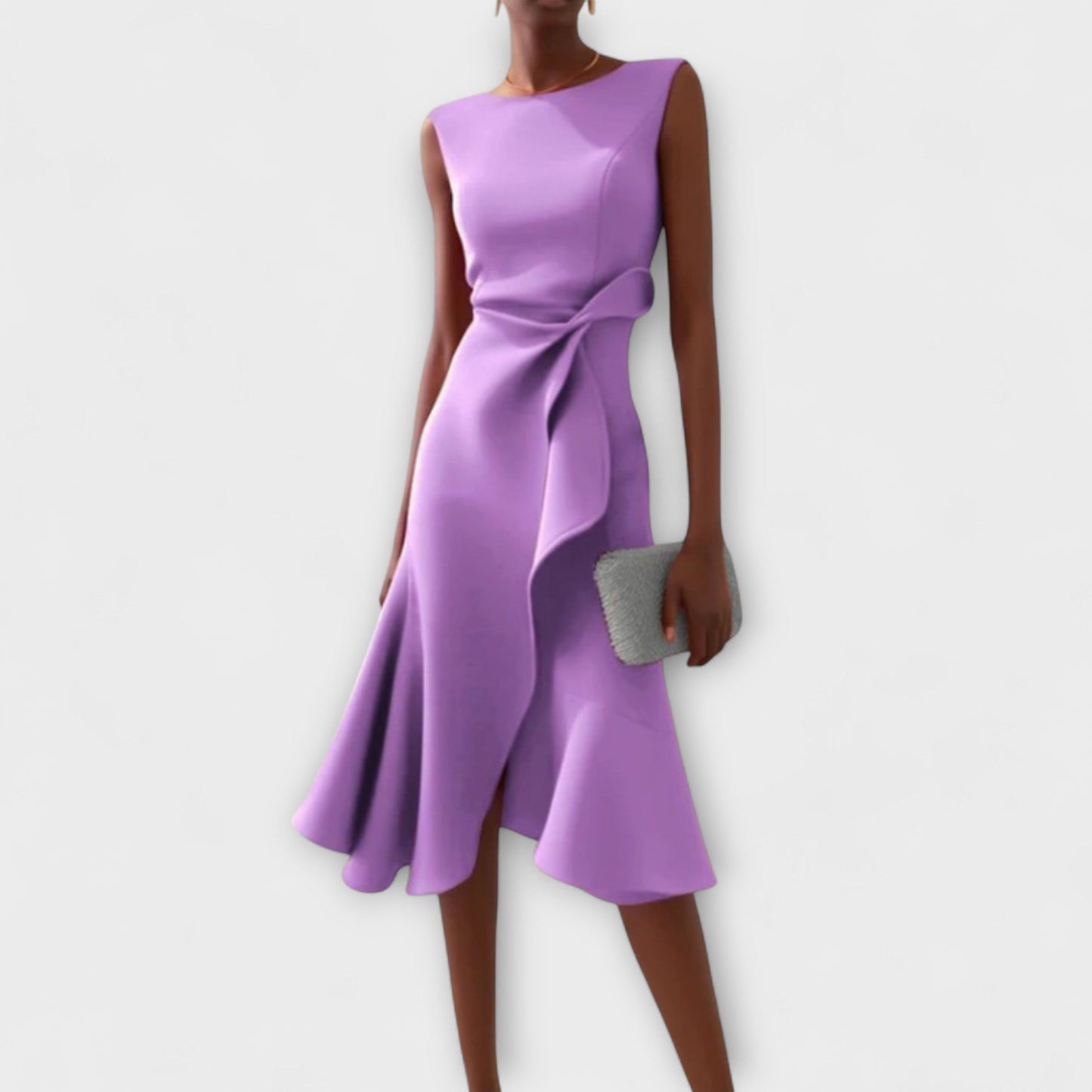 LUCIA | Draped Asymmetric Midi
