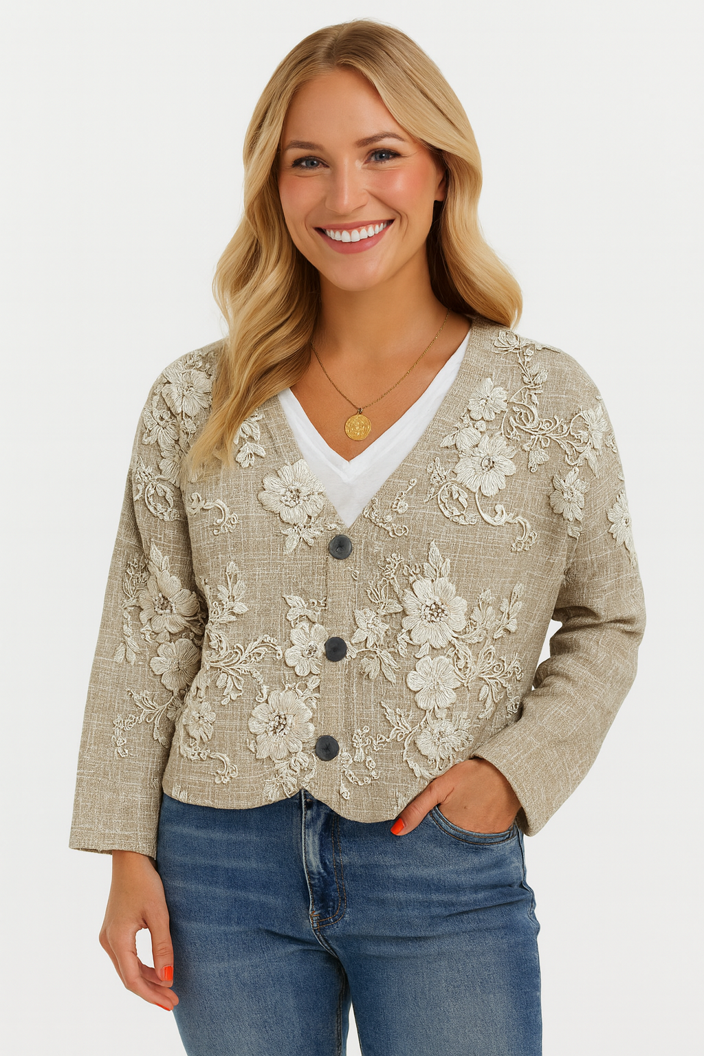 ELOISE | Petal-Thread Cardigan