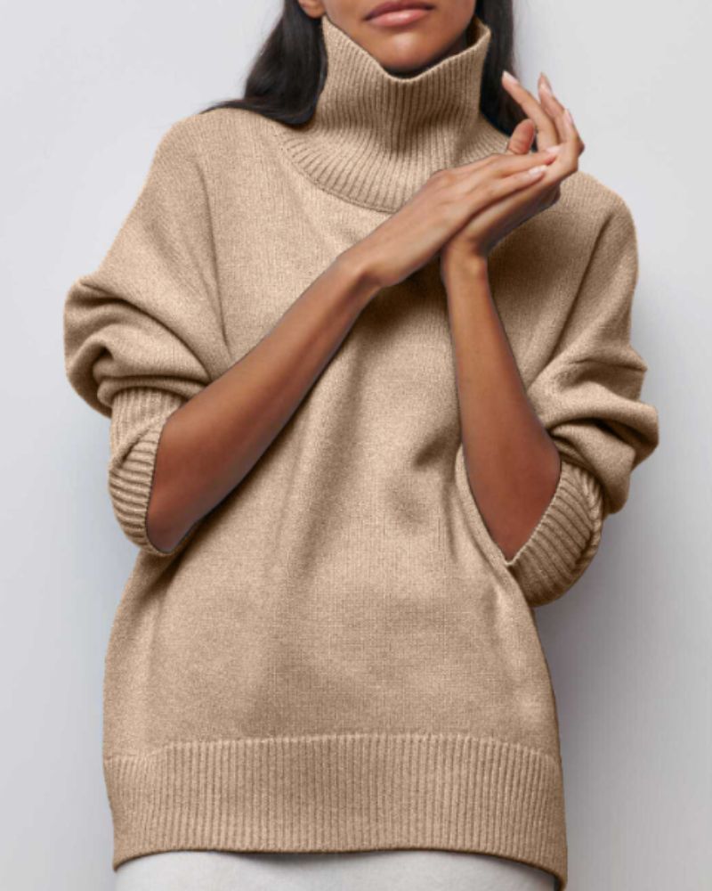 EVELEYN | Retro Oversized Turtleneck Sweater