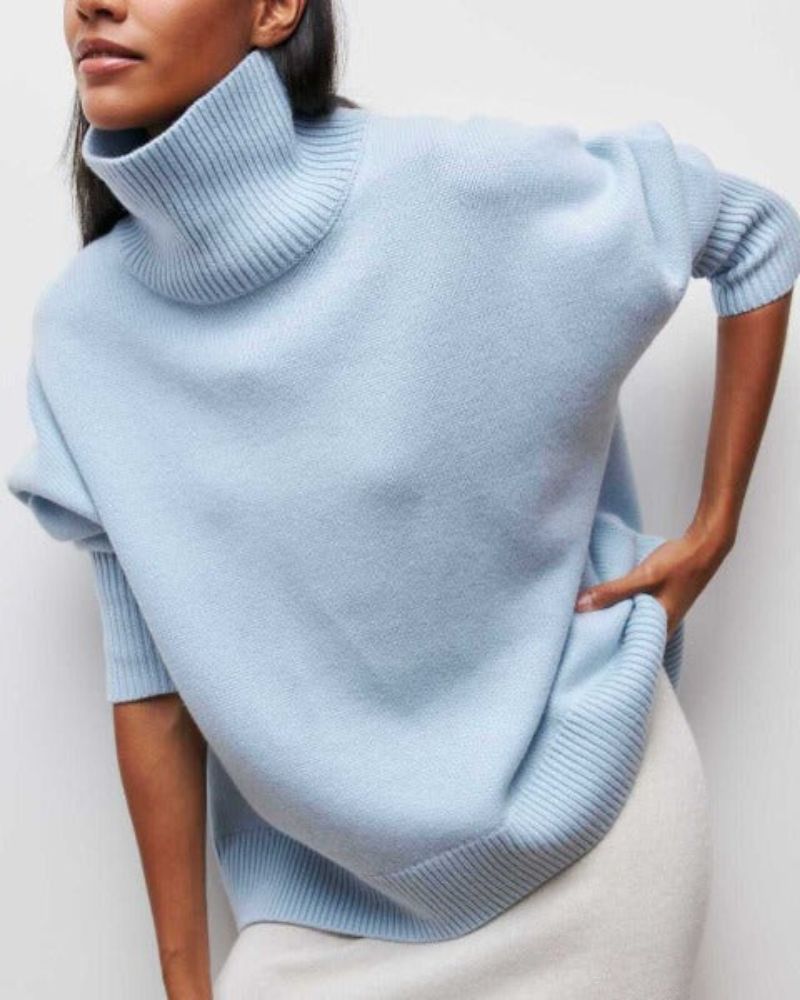 EVELEYN | Retro Oversized Turtleneck Sweater