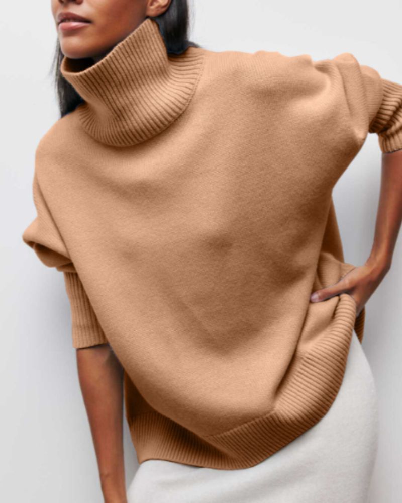 EVELEYN | Retro Oversized Turtleneck Sweater