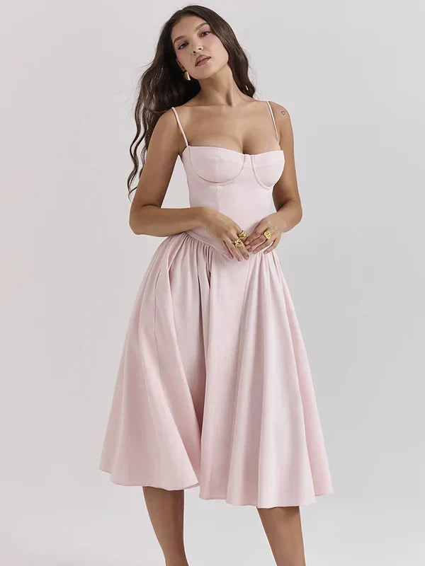 Ruby - Vintage Charm Midi Dress