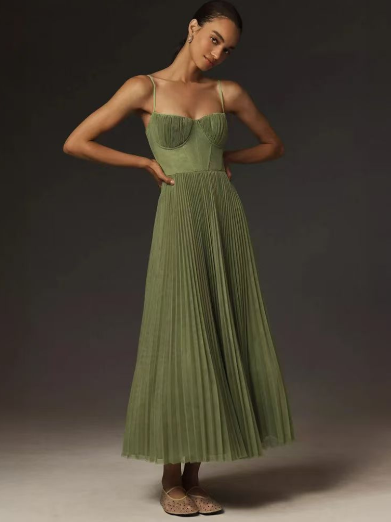 Seraphina – Luxury Olive Formal Gown