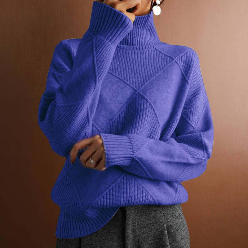 DANIE | Trendy High Neck Knit Sweater