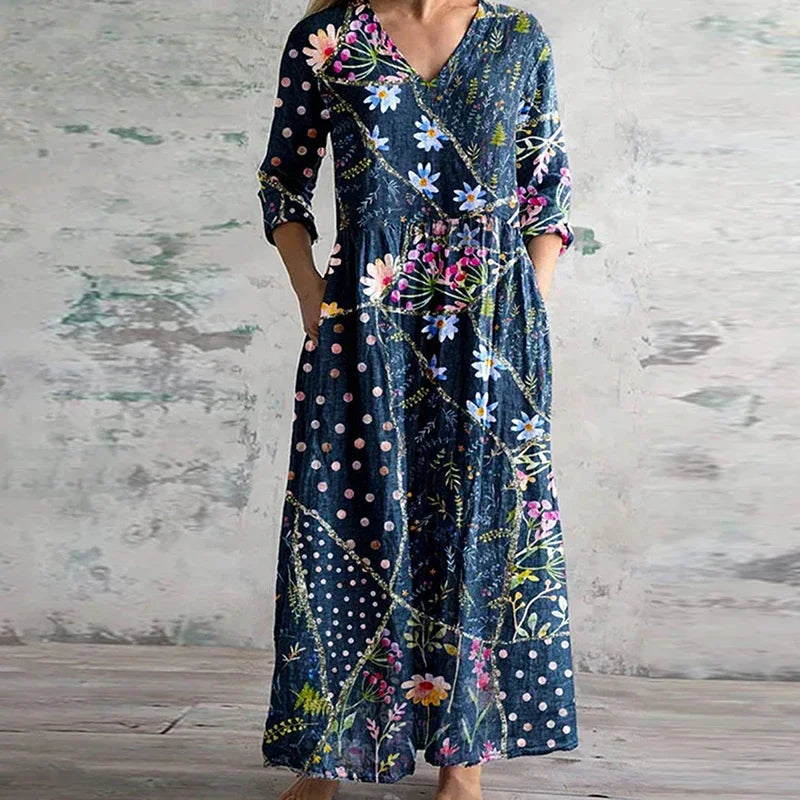 CATALINA | Linen Floral Midi
