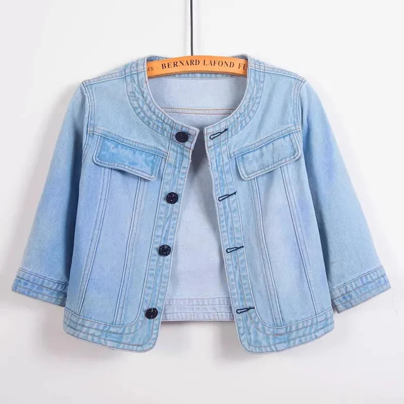 Dakota - Crop Denim Jacket