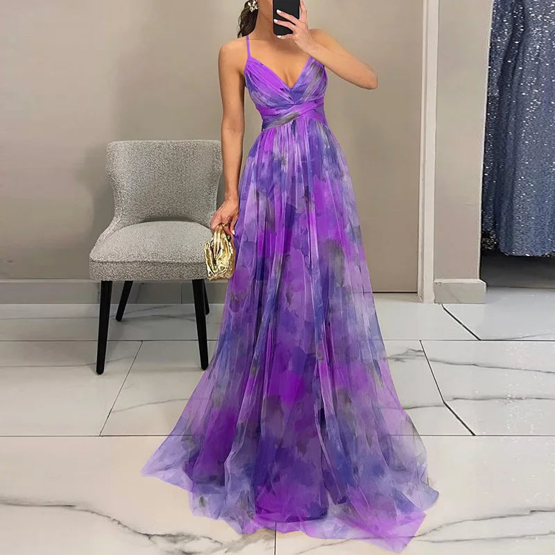 GISELLA - ENCHANTING FLORAL PRINT MAXI DRESS