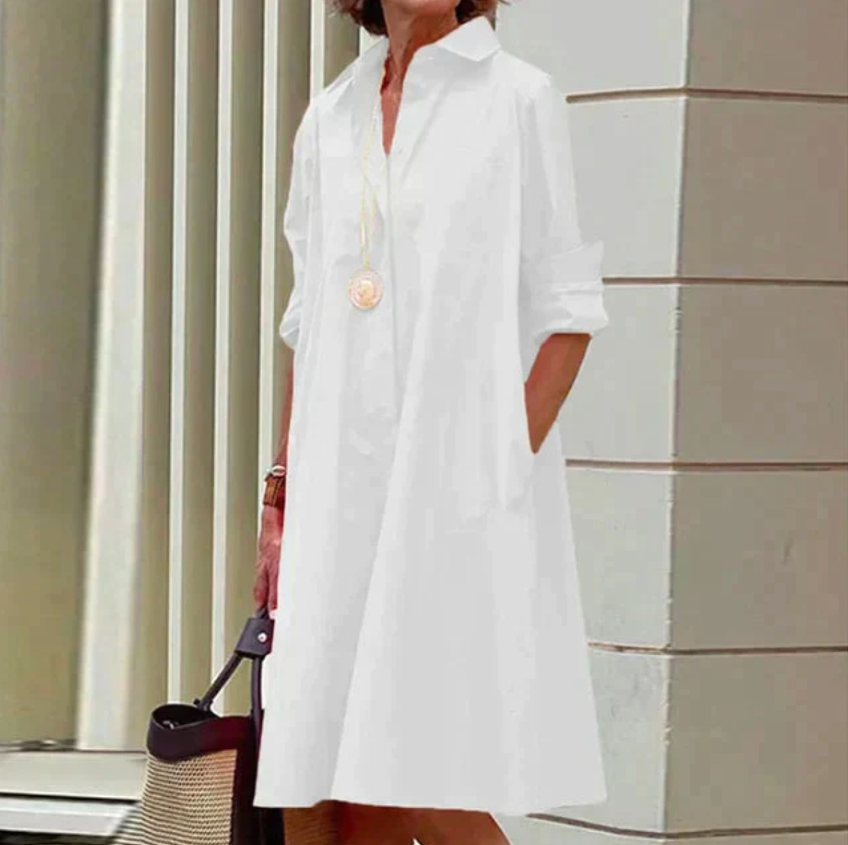 Carencia | ElegantFlow Shirt Dress