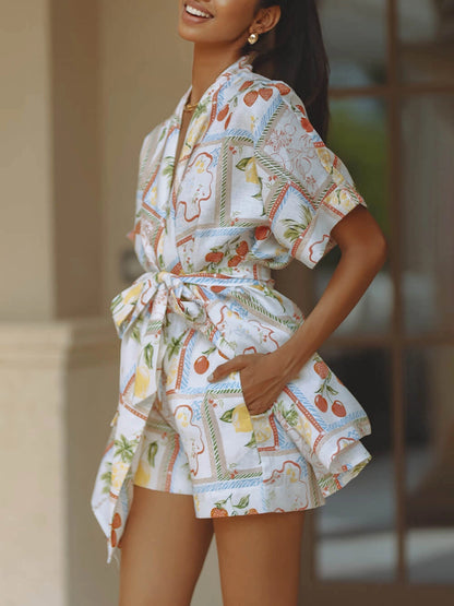 SHEENA | Floral Linen Co-Ord Set