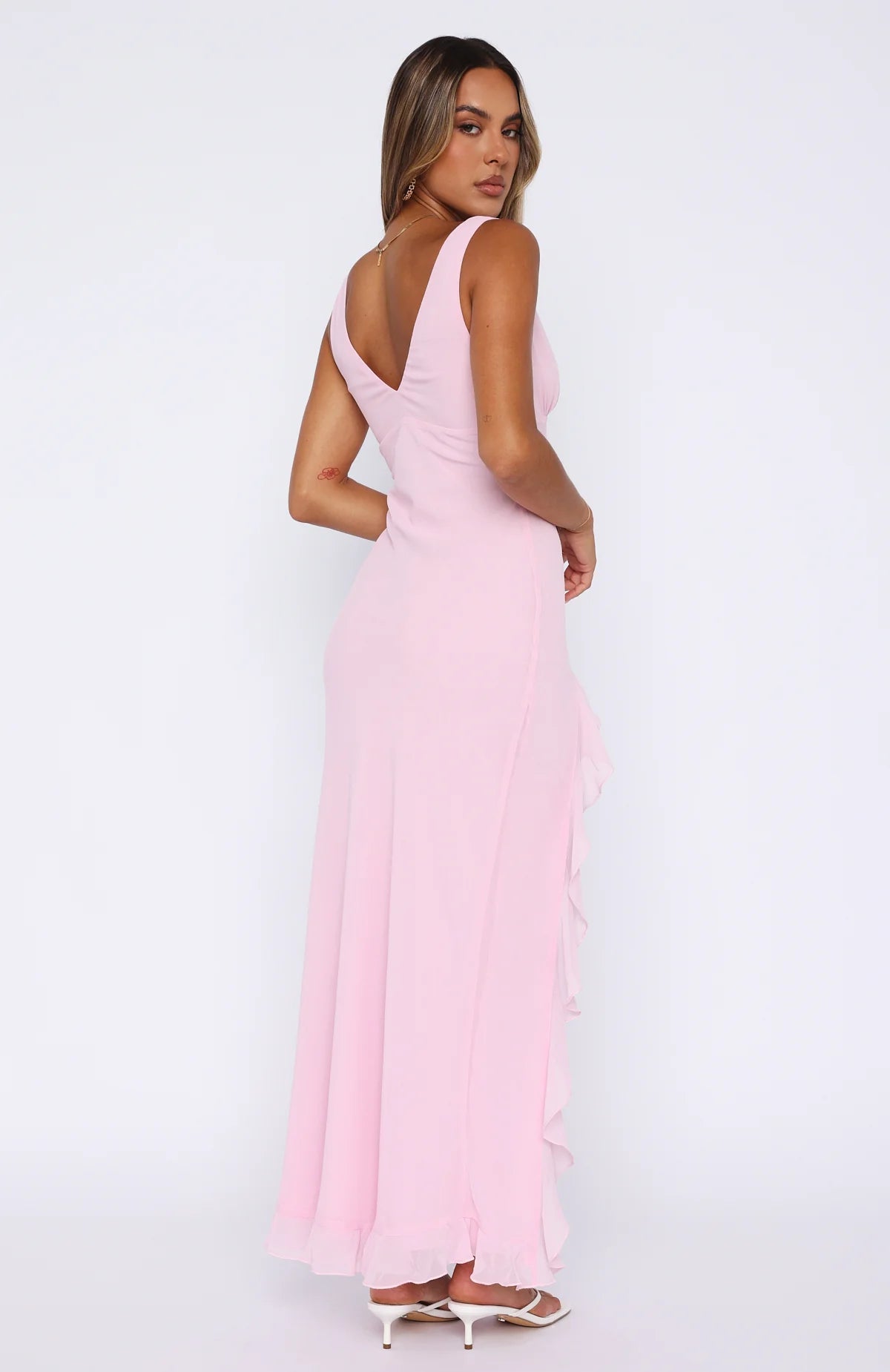 ELODIE | Golden Bloom Dress