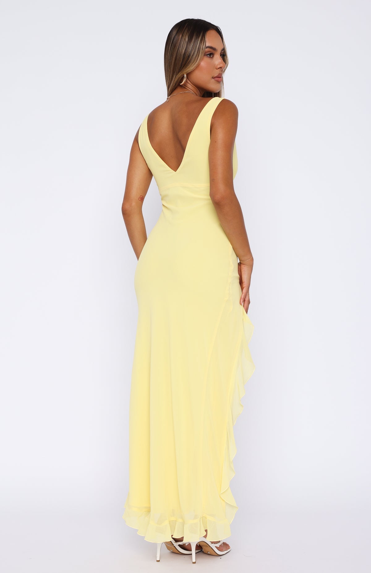 ELODIE | Golden Bloom Dress
