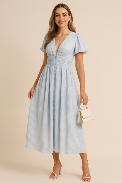 Althea – Delicate Bloom Midi Dress