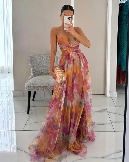GISELLA - ENCHANTING FLORAL PRINT MAXI DRESS