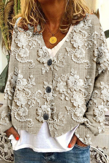 ELOISE | Petal-Thread Cardigan