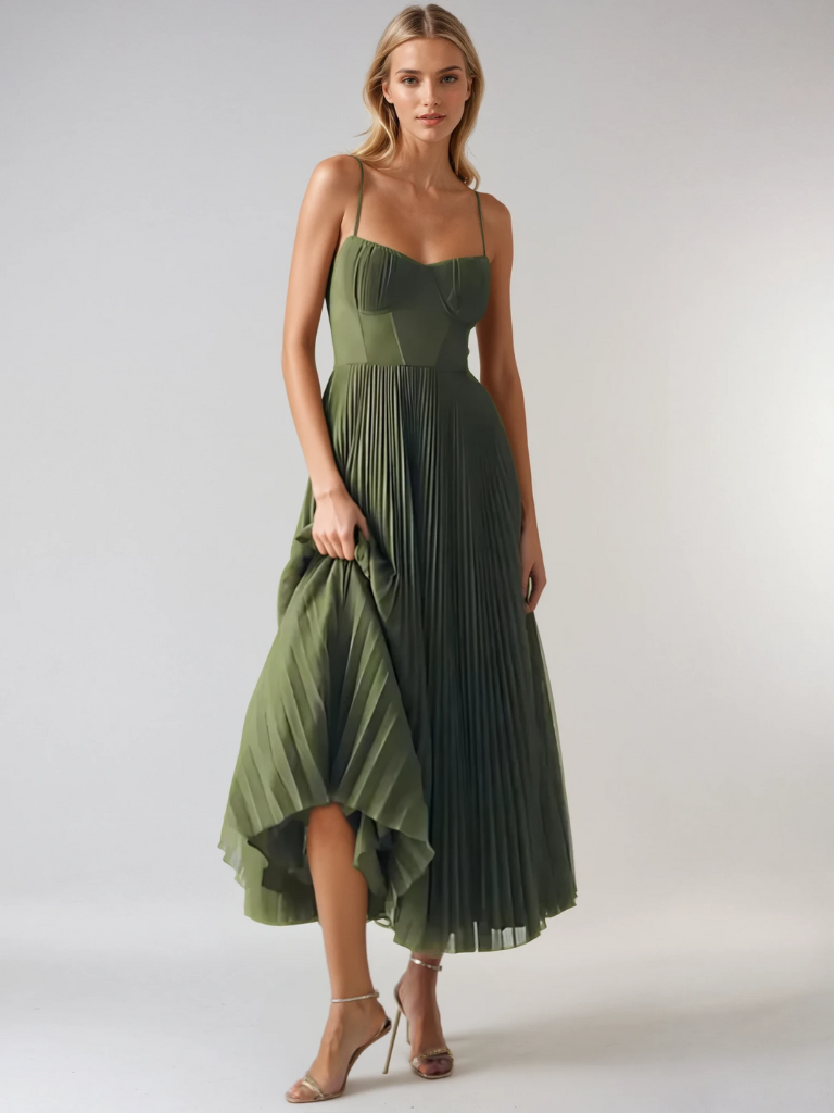 Seraphina – Luxury Olive Formal Gown