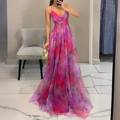 GISELLA - ENCHANTING FLORAL PRINT MAXI DRESS