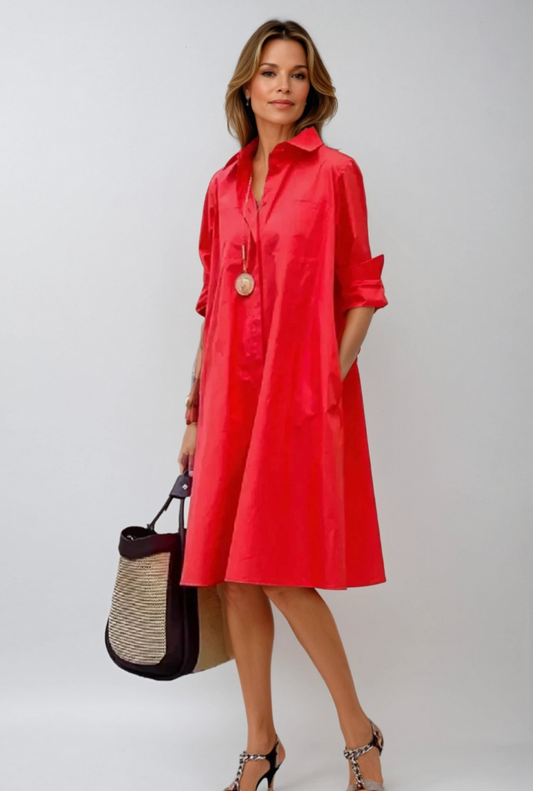 Carencia | ElegantFlow Shirt Dress